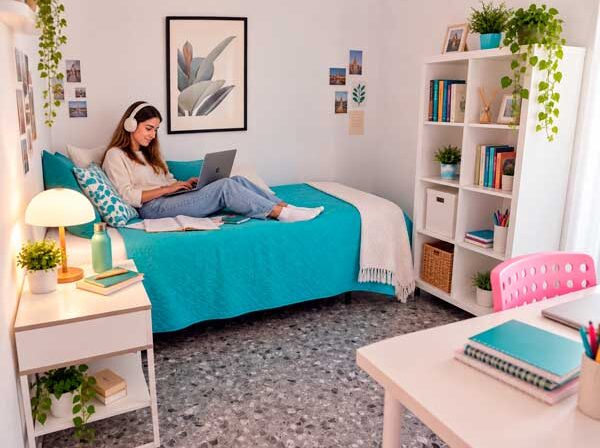 dormitorio individual residencia universitaria Inmaculada Málaga
